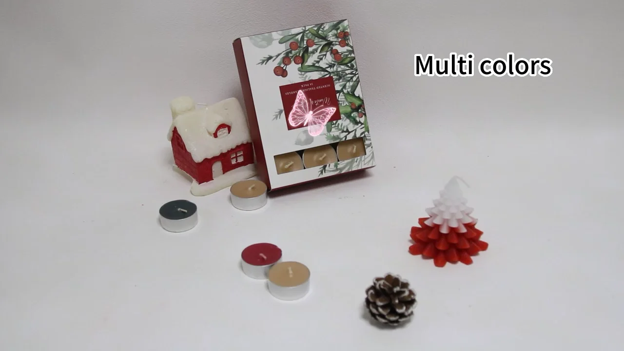 Tea Light Candle Christmas Packaging 2023 Gift Set Classic Lights