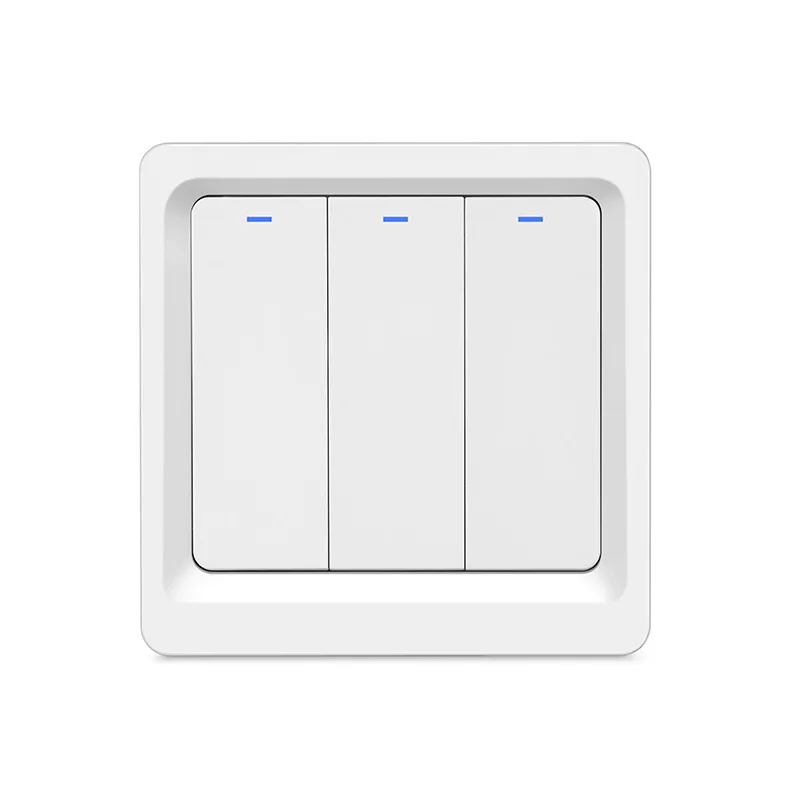 2021 механический настенный переключатель Tuya Zigbee, 3 клавиши, без нейтрального провода, с Alexa и Google Home