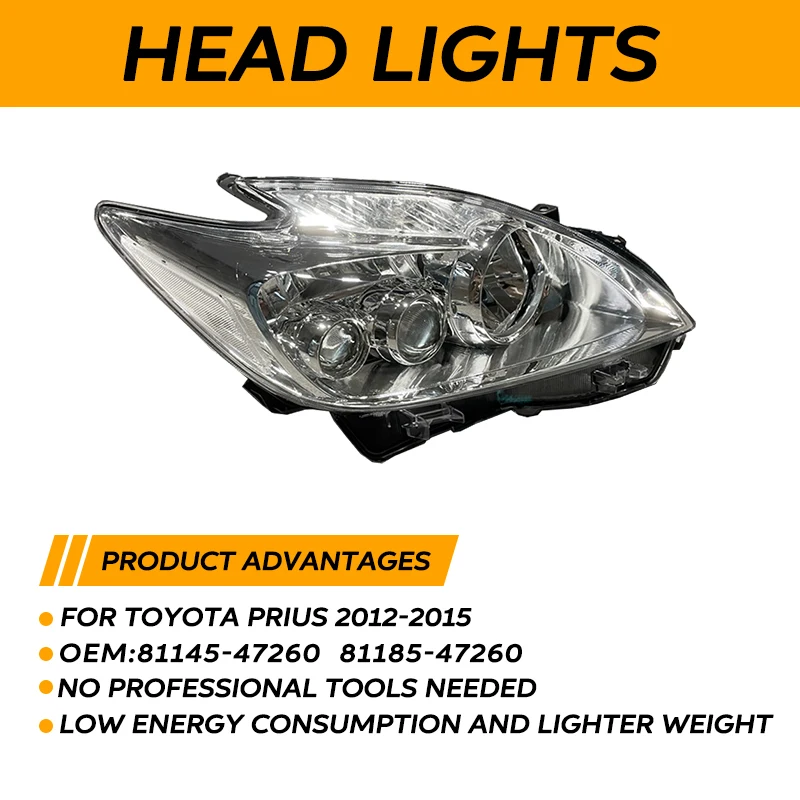 I-pack 自動車 パーツ Toyota Prius ZVW30 (2009-2015) LED ヘッドライト