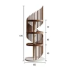 Walnut color-solid wood-four-tier cat climbing frame