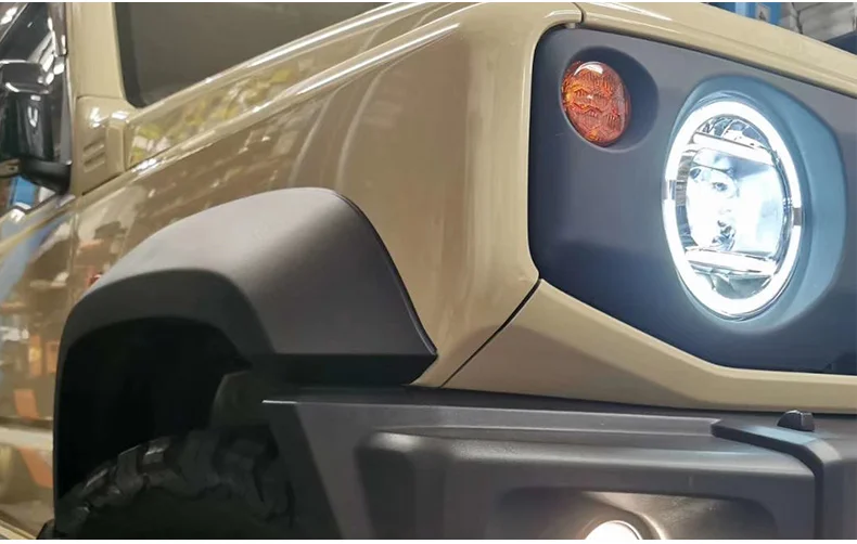 G63 Style DRL Headlight LED Cover Daytime Running Light Headlight Cover for Suzuki Jimny 2018-2023 Car Accessories G63 Style