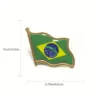 Brazilian flag brooch