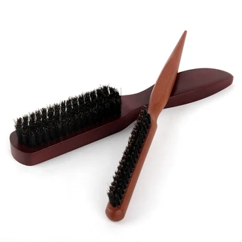Log Material Regulates Oil Balance Bristle Brush Hair Brush Comb For Man Styling Tools