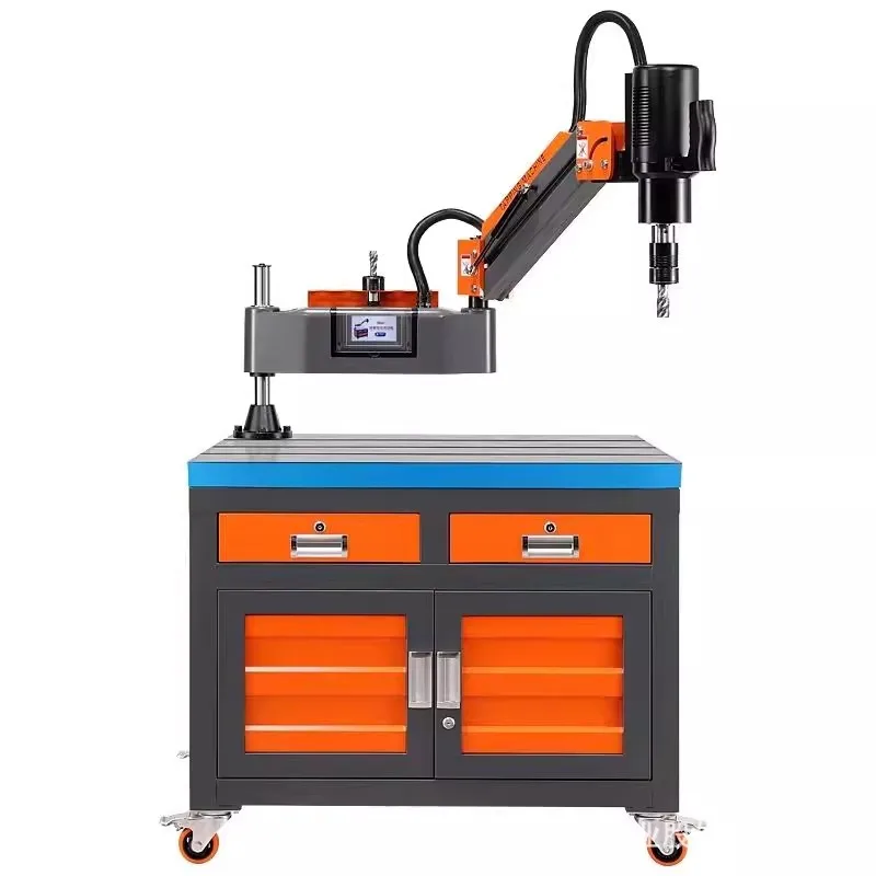 TEBAK Electric High Power 600W M3-M16 Universal Servo Intelligent Automatic Tapping Machine with Table