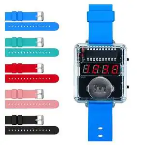 Arduino LED DIY Electronic Watch Kit Digital Tube Clock PCB Mounting ...