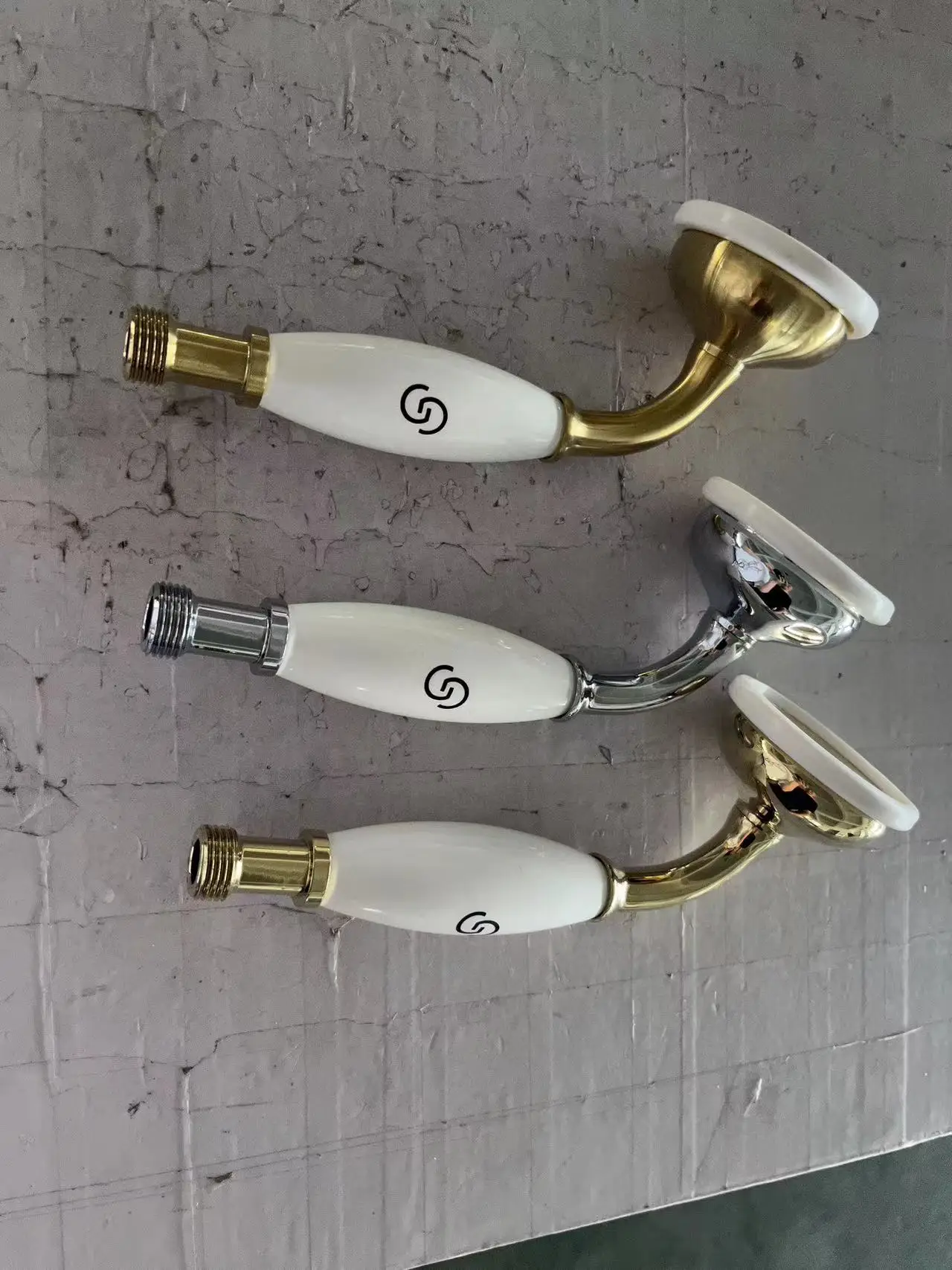 Traditional Ceramic Brass Handset - Chrome  factory