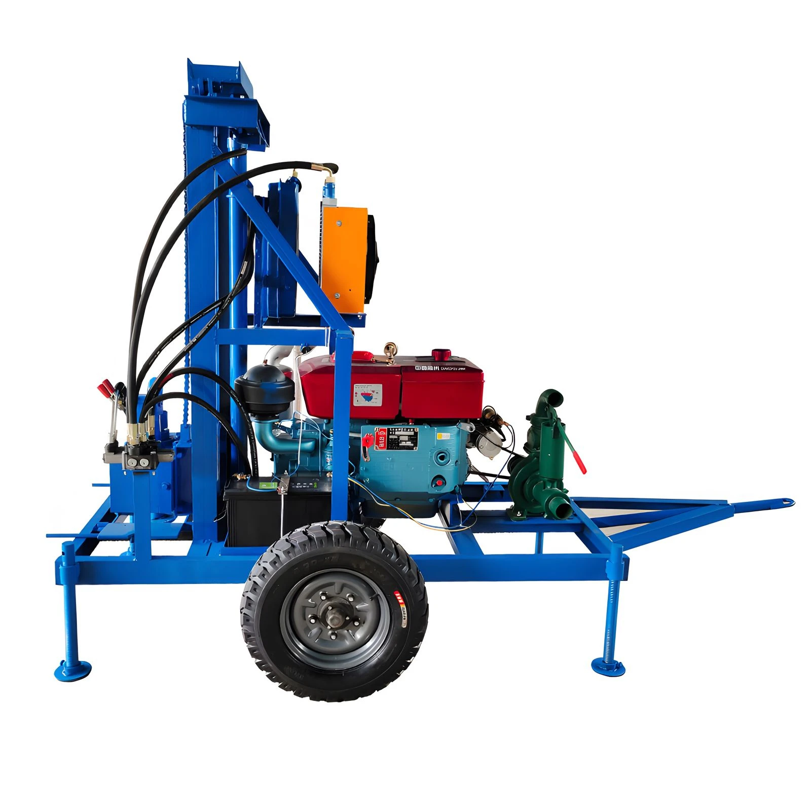 Compact Gasoline Powered Rotary Drilling Rig for DIY Home Projects & Tight Space Operations