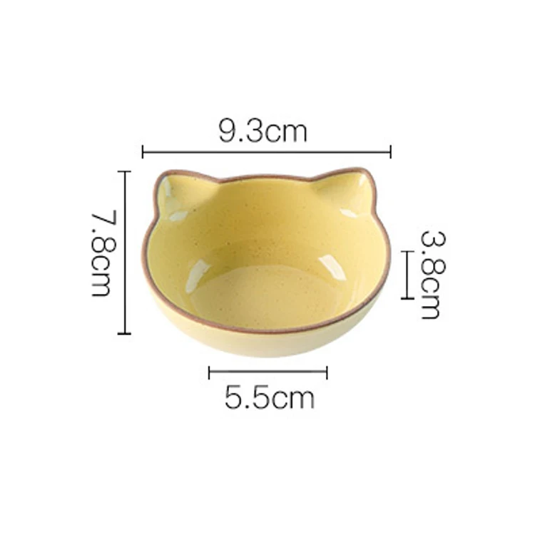 Creative Colored Ceramic Kids Plate Set Cute Cartoon Shape Dishes Sauce Dish Sushi Dipping Bowl Appetizer Plates