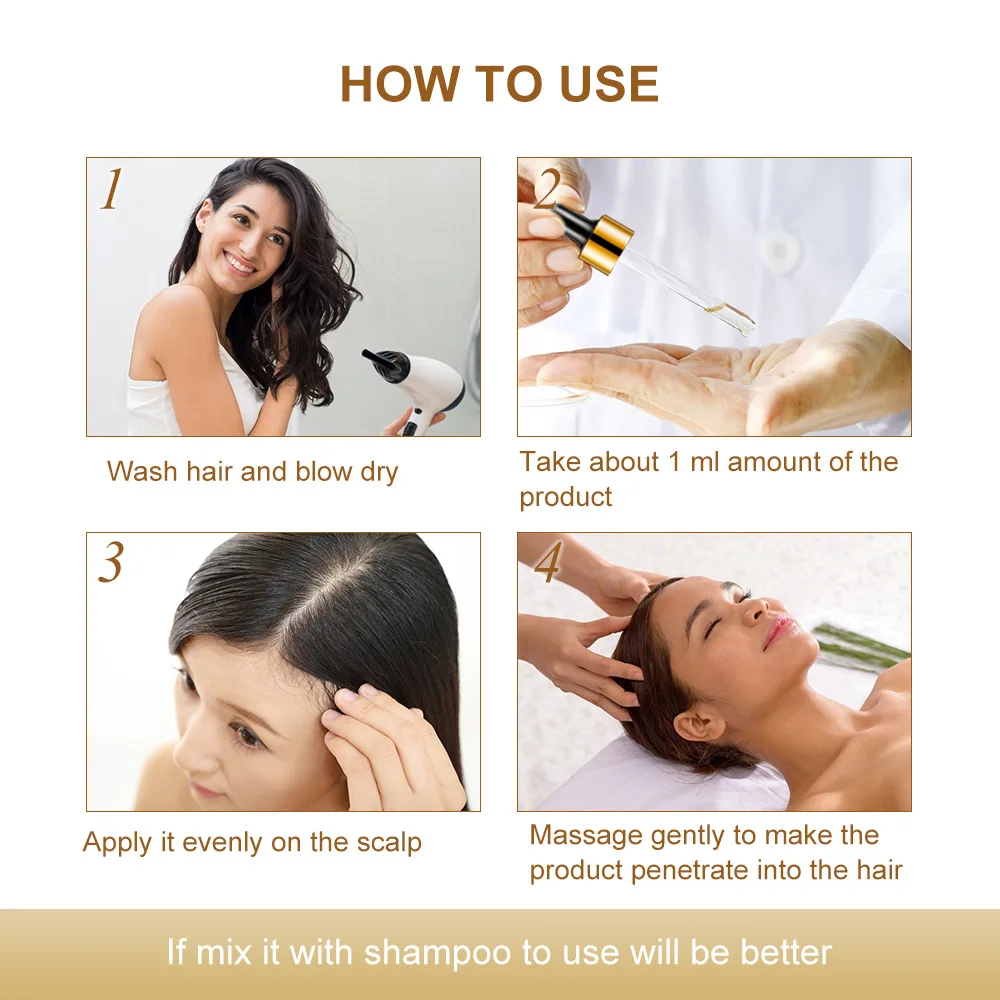 Имбирная Сыворотка против выпадения волос, натуральное масло для роста волос