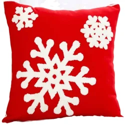 100% Cotton Christmas pillow embroidery cushion cover home decoration pillow cover for sofa NO 1