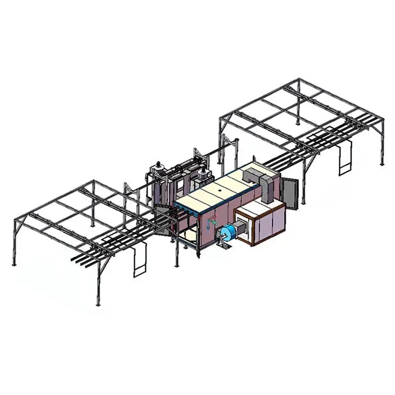Manual Electrostatic Powder Coating Painting Line for Heavy Parts