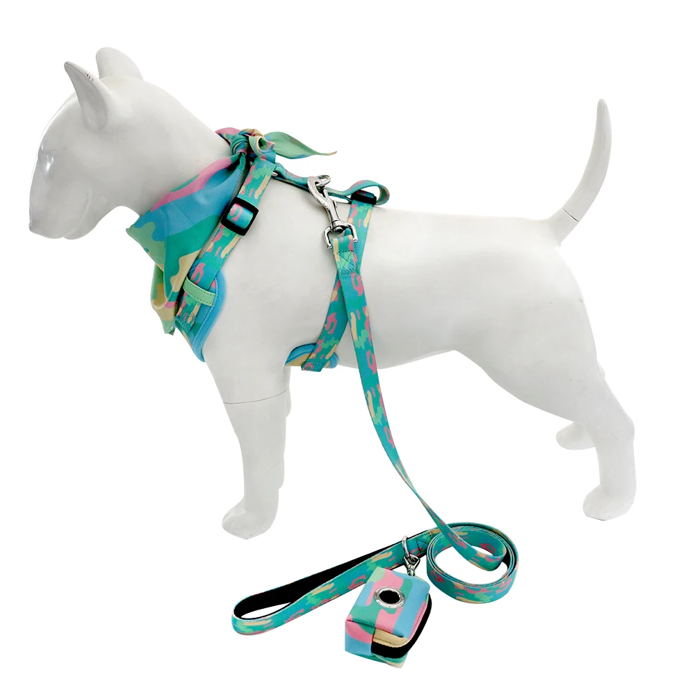 2023 Dog Chest Harness Collar And Leash Adjustable Dog Accessories