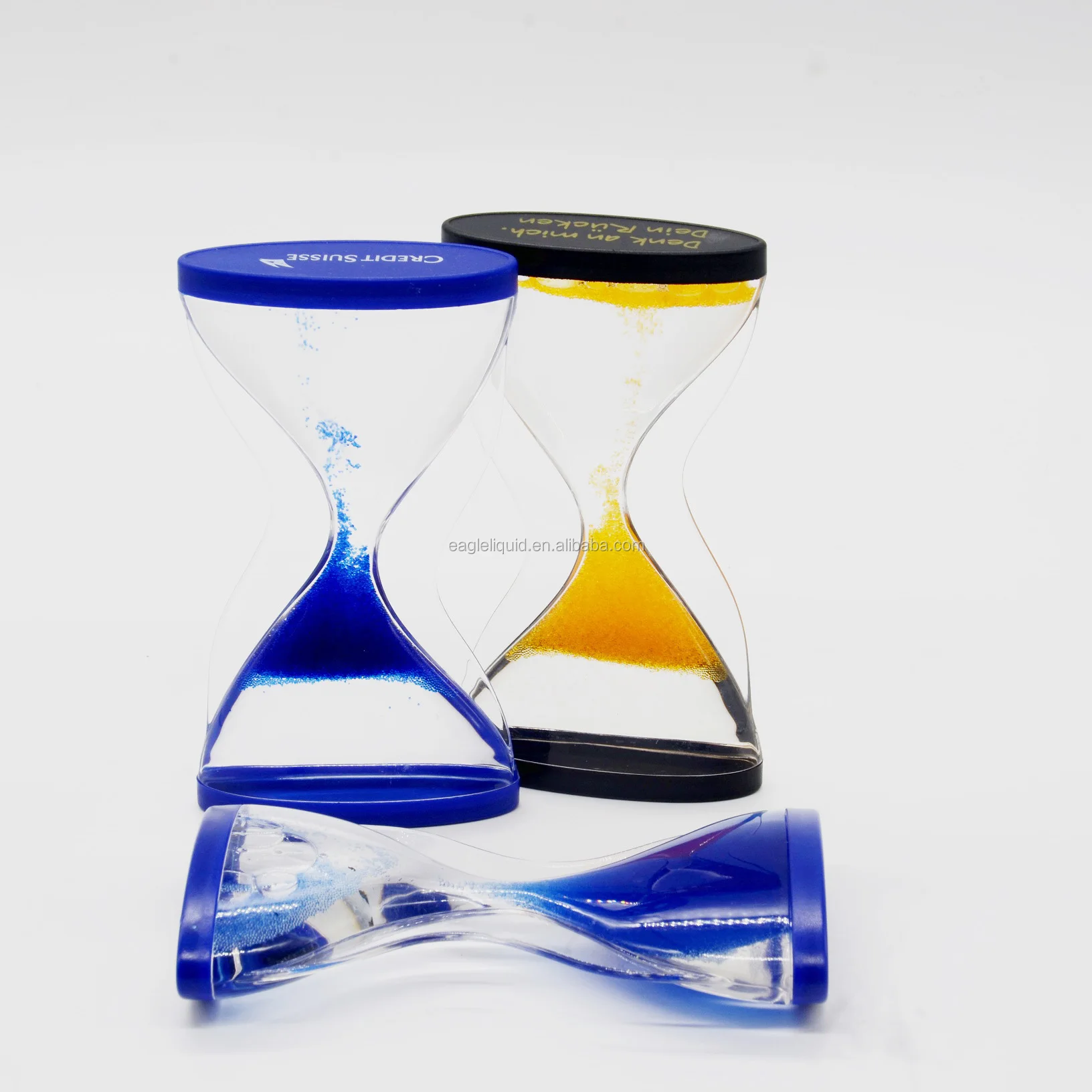 逆流液体サンドタイマーオイルドロップ砂時計感覚プレイギフトアクリル