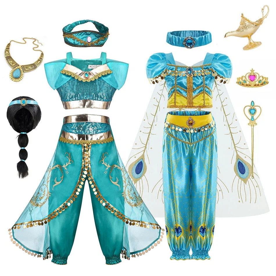 BAIGE Kids Girl Dress Jasmine Princess Fancy Dresses Children Party Halloween Cosplay Costume Girls Princess Dress BAIGE Kids Girl Dress Jasmine Princess Fancy Dresses Children Party Halloween Cosplay Costume Girls Princess Dress