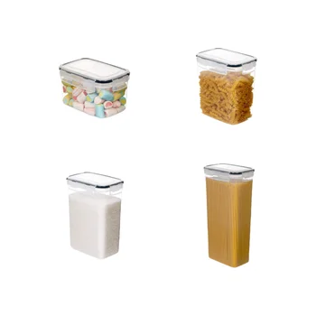 Airtight Plastic Food Storage Containers for Kitchen Organizer Bins for Rice Grains Spices Pantry Food Storage & Container