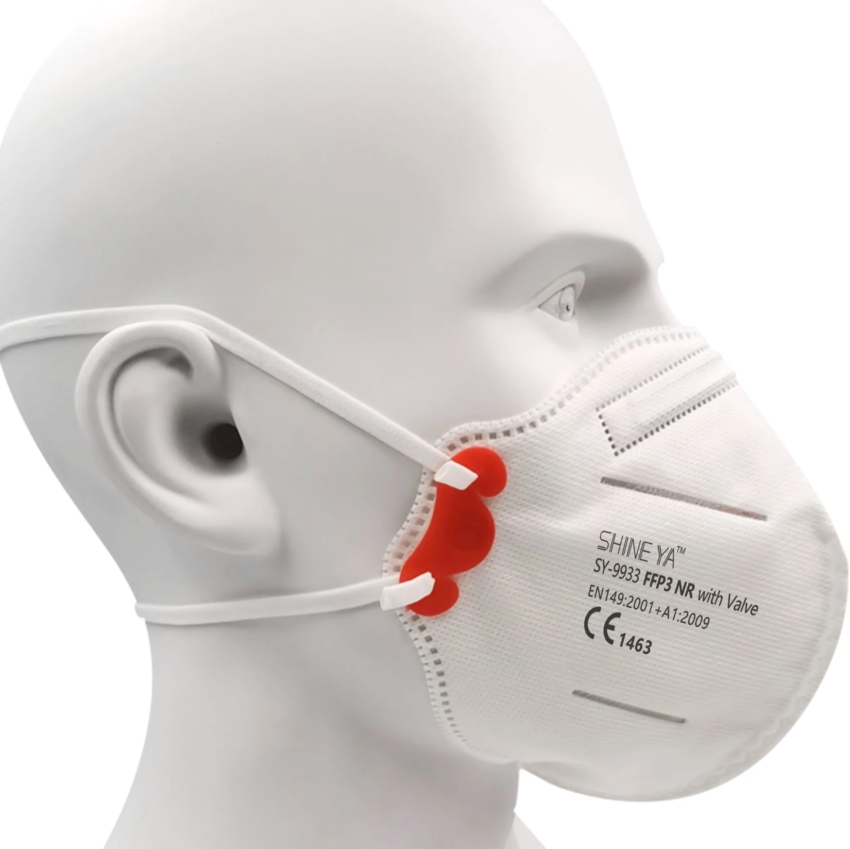 ShineYa EN149 CE Filter Anti Dust P3 P 3 FP3 FP 3 FFP 3 FFP3 Mascherine Mascarilla Masque Masker Respirators Mask with Valve