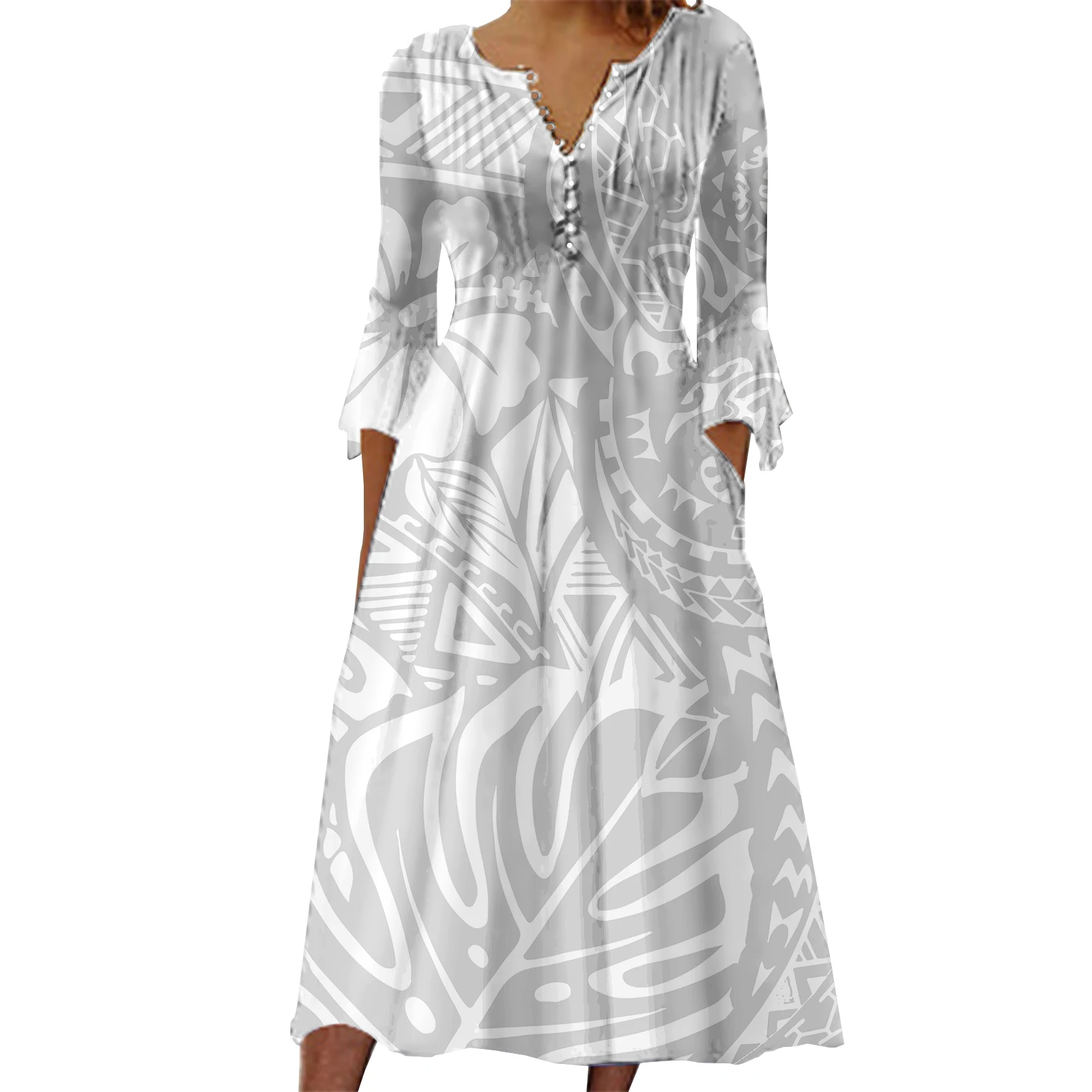 long sleeve maxi linen dress women The Solenne Linen Wrap Maxi Dress