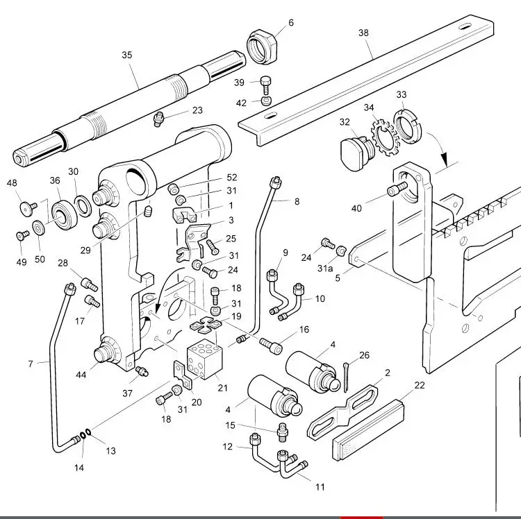 forklift spare parts 1844401408 1844401409 1844401410 1844401411 1844401412 1844401413 pipe assy. for linde forklift parts supplier