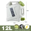 12L Style 3# Seau d'eau blanche