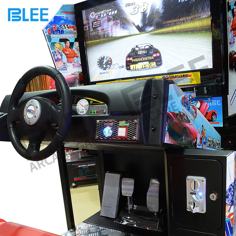 Factory Coin Operated  Arcade Car Full Motion Simulator 4d Driving Game Machine Cockpit Outrun 32 Car Sim Racing Games Simulator