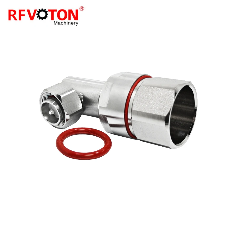 Factory L20 4.3/10 DIN Male Plug Macho 4.310 Right Angle 90 Degree Clamp Screw for 7-8  Feeder LDF5-50A Coaxial Cable Connector