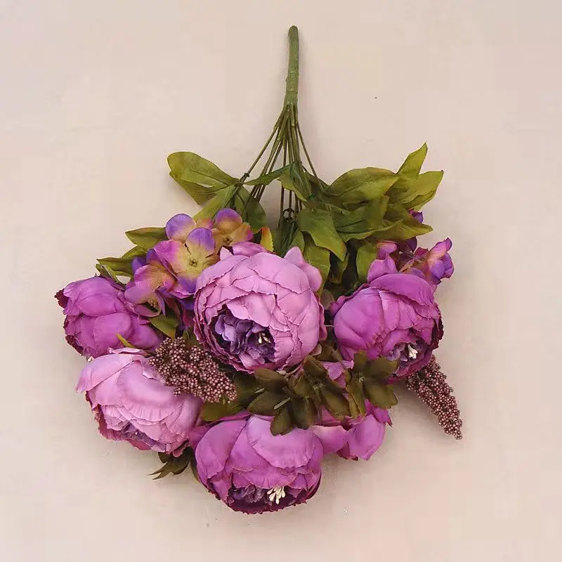 Multicolorful Silk Large Artificial Flower Heads Wholesale Artificial