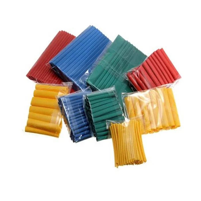 Plastic bag 164pcs/set Single Wall insulated Multi-color 125C 600V EVA Heat Shrink Tube details