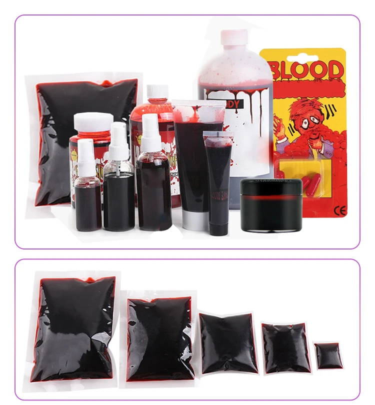 Vampire And Halloween Prop Blood Plasma Simulation Scar Blood Splatter
