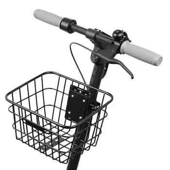 Electric Scooter Stainless Head Handle Basket for Xiaomi M365 Pro for Ninebot Max G30 F20 F30 Carry Storage Hanging Basket