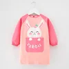 Long sleeve apron pink rabbit