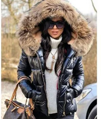  Las mujeres abrigo chaqueta de piel parkas algodón acolchado chaqueta  larga mujer cremallera caliente abrigo Outwear desgaste negro XXXL : Ropa,  Zapatos y Joyería