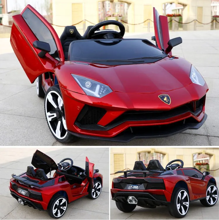 Licensed Lamborghini Aventador Svj Kids Ride On Car Electric Dual Motor ...