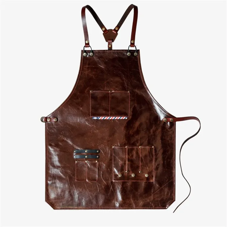 Oye 516 Customized Design Logo Kitchen Waterproof Oilproof Men Women Leather Barber Apron For Bartender Buy Leather Apron Leather Barber Apron Leather Apron For Bartender Product On Alibaba Com