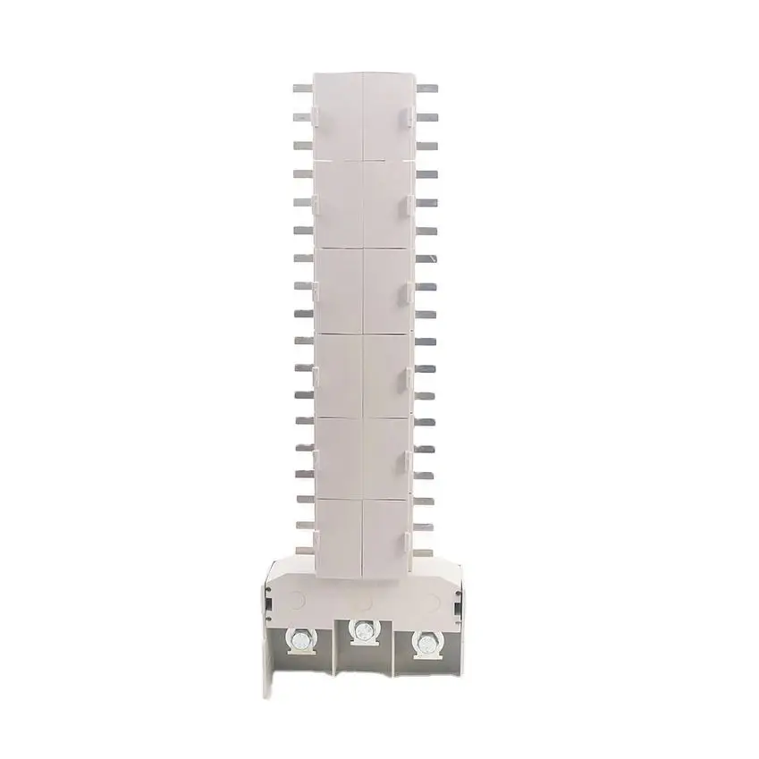 High Quality 3 Phase 125A 160A 200A Pan Assembly Busbar for MCB MCCB Distribution Boards 12 18 24 30 42 48 54 Branches Busbar
