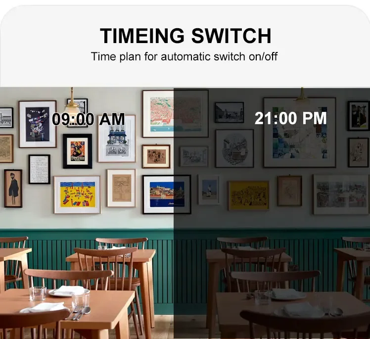 Ceiling Hanging 32 43 50 and 55 Inch Menu Board LCD Display Advertising Screens for Restaurant Digital Menus