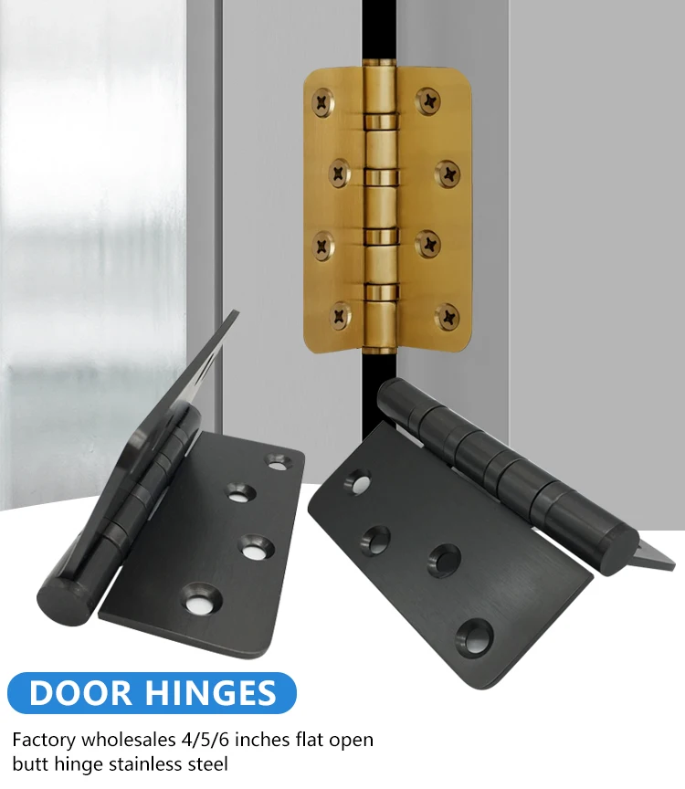 Wholesale 4 Inch Rounded Corner Door Hinge Ss Stainless Steel Hinges