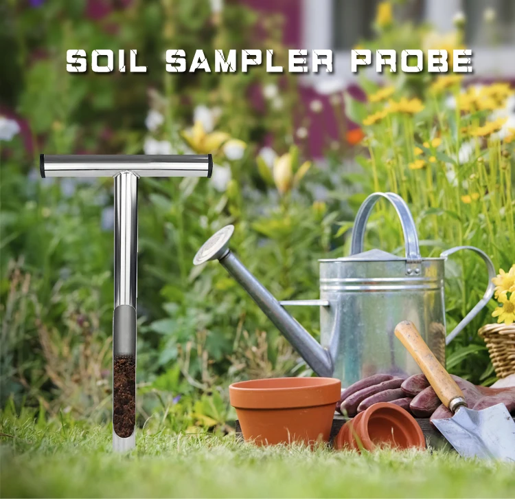 Heavy Duty Soil Sampler Probe 12 Inch Stainless Steel Plant Care T