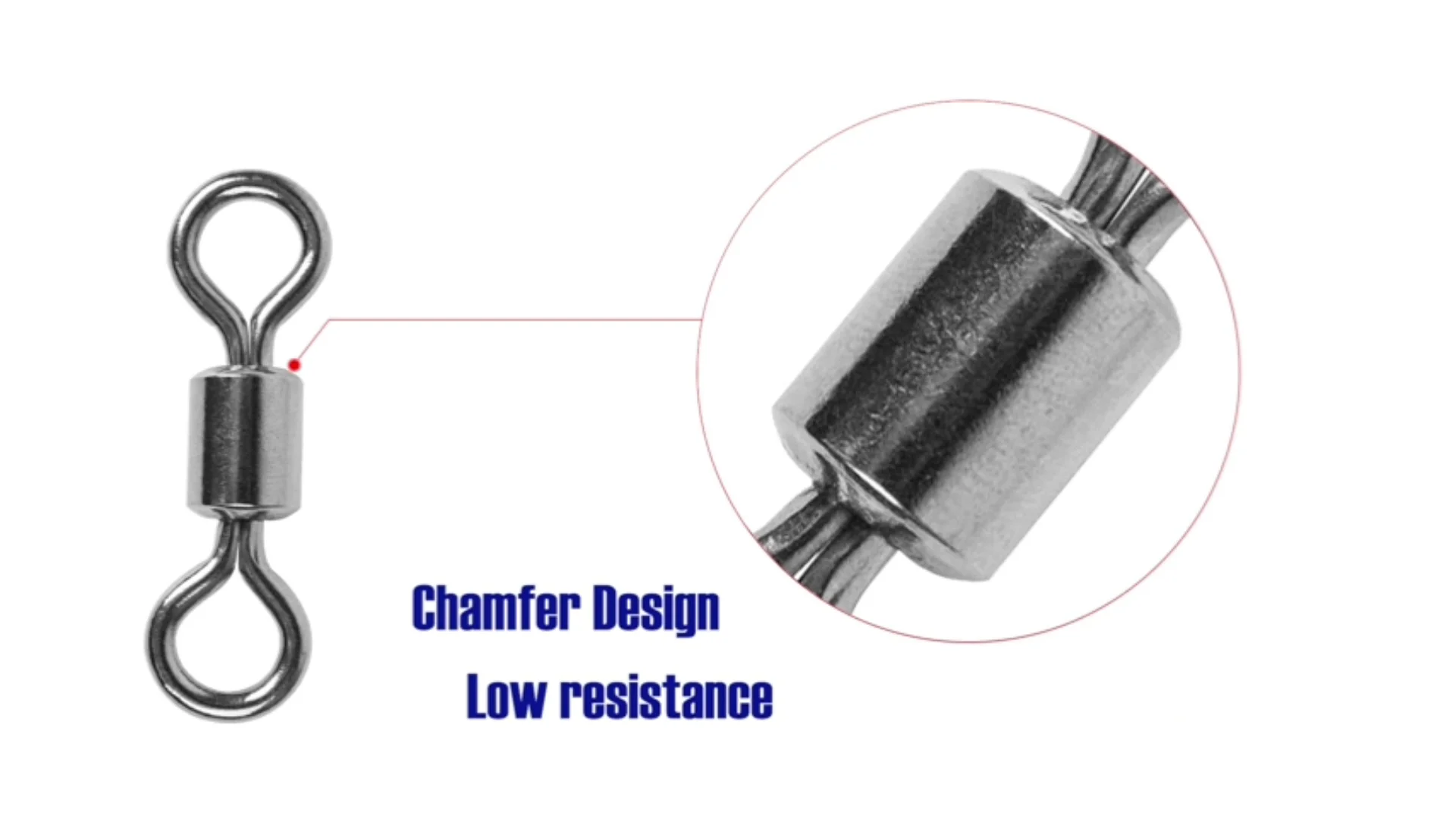 High Strength Stainless Steel Catfish Terminal Rolling Swivel Heavy