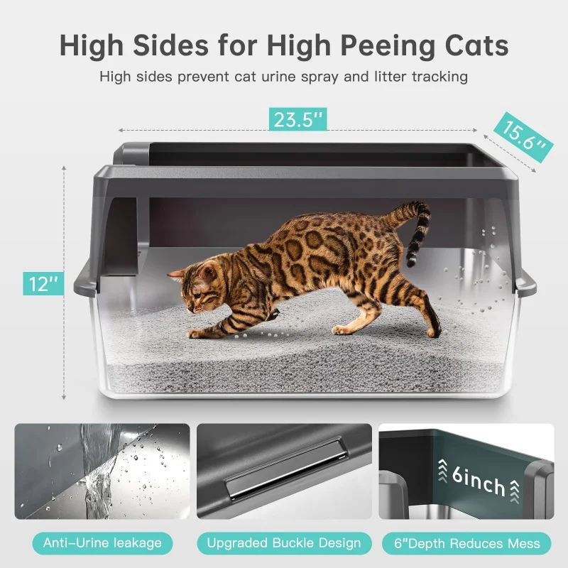 Amazon Best Litter Box For High Peeing Cat Pack Cat Litter Box Pee