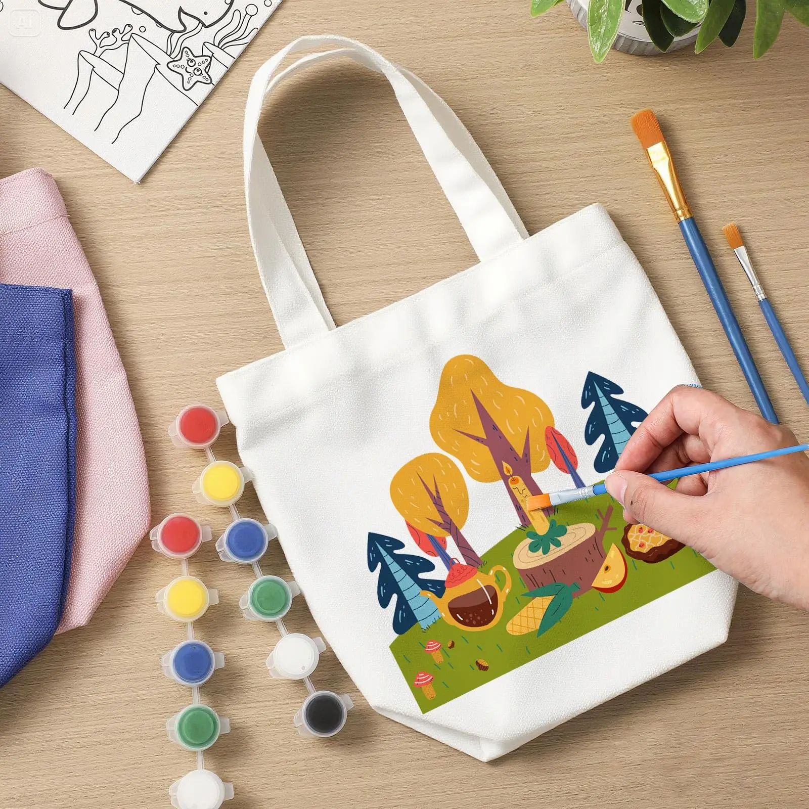 Wholesale Advertising Cotton Blank Pattern Bag Student Shoulder Shopping Bag Custom Logo Printed Hand Cotton Bag manufacture