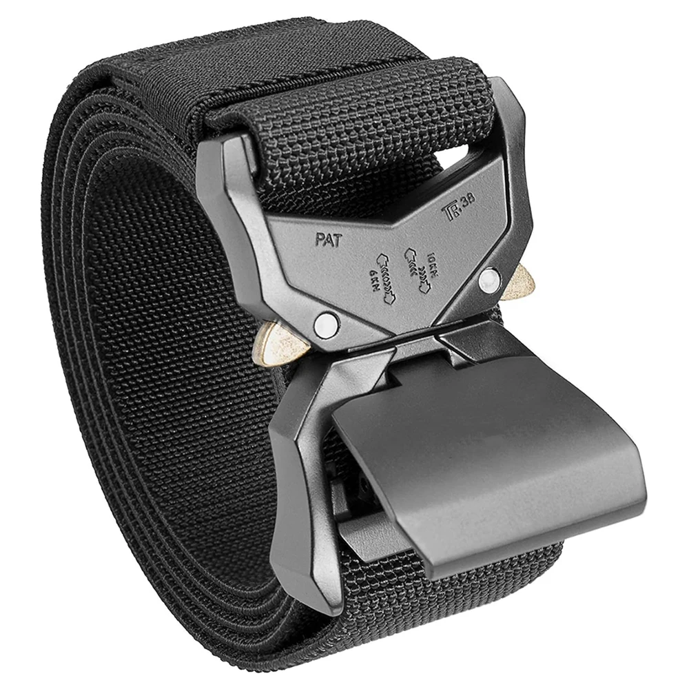 Training Quick Release Tactical Belt Work Nylon Web Hiking Belt with Heavy Duty Seat Buckle Tactical Belts