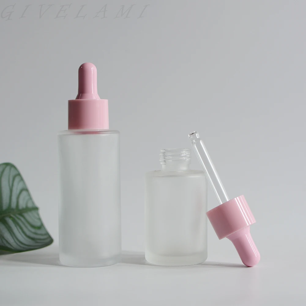 Wholesale Dropper Bottle 20ml 120ml Pink Cap Essential Oil Container