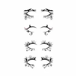 Хэллоуин временный глаз наклейки для временных татуировок Diy водонепроницаемая светодиодная вспышка одноразовые тени для век Карандаш для глаз и стикером с изображением рожицы