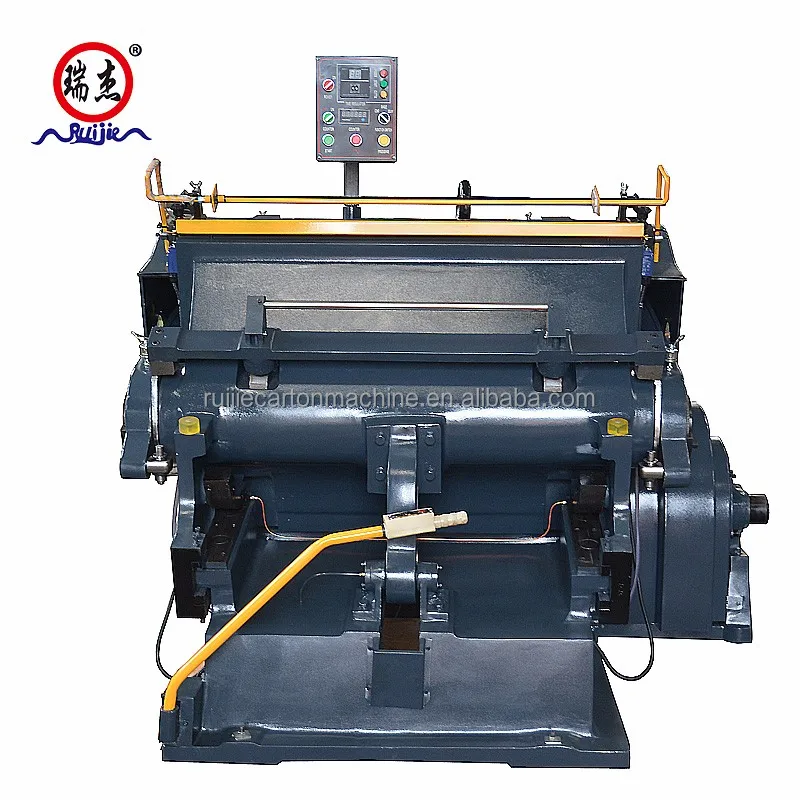 Factory Semi Automatic Pet Film pp Pvc Rigid Sheet Craft Paper Plastic Box Ml1300 Steel Rule Creasing Die Cutting Press Machine