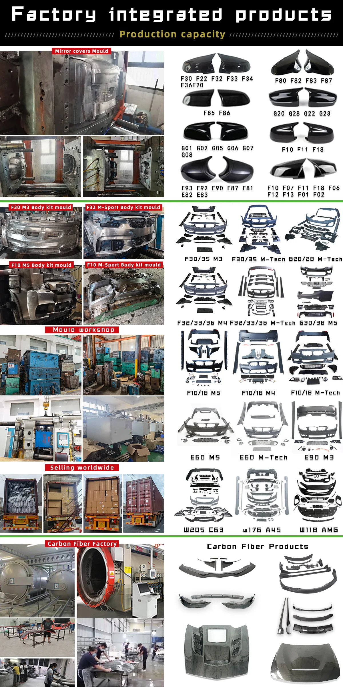 Carbon Fiber V Style Bodykit For Huracan Lp610 580 640 Car