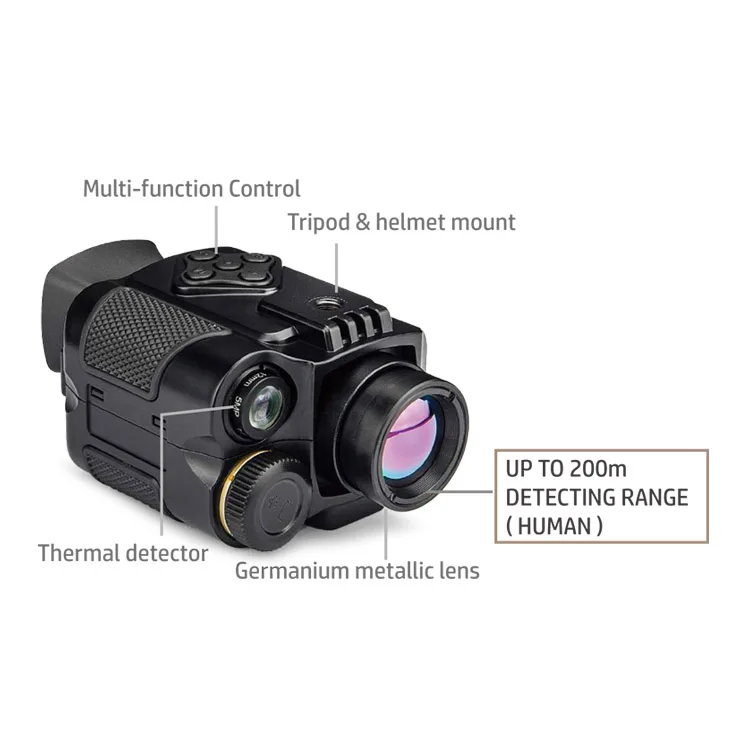 Lightweight Handheld Real Thermal Scope Warzone Monocular Night Vision ...