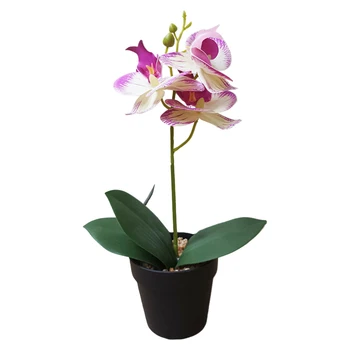 Butterfly Flower Single Stem Artificial Orchid Flowers Phalaenopsis Orchid Butterfly For home Wedding Decoration