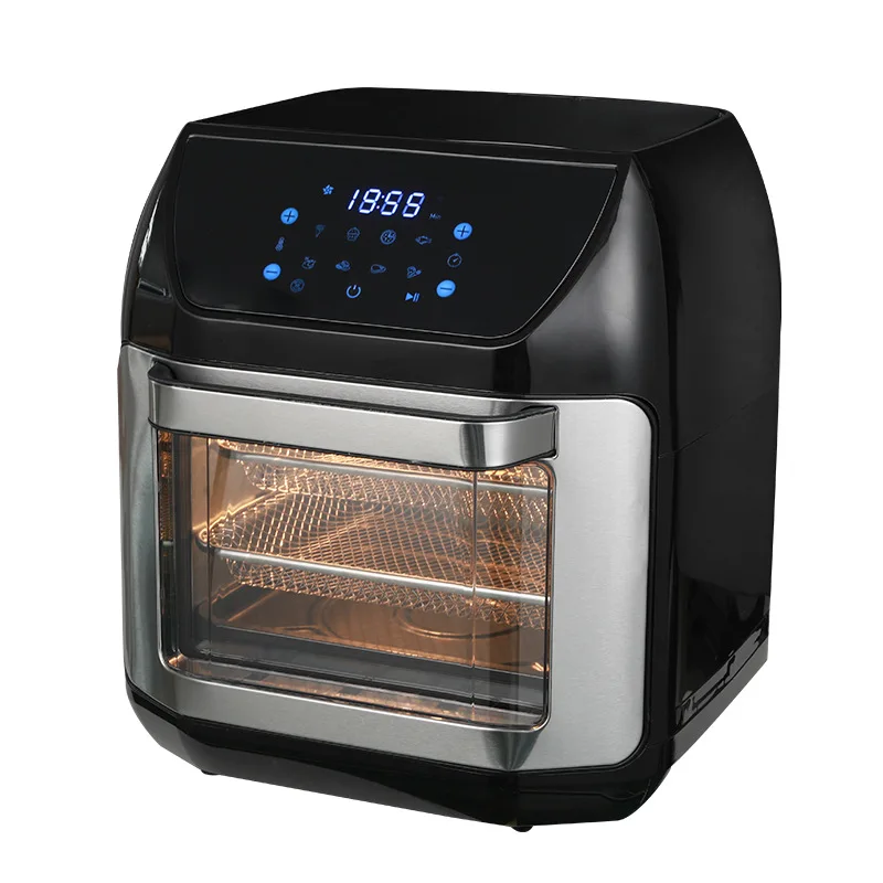 Large Capacity 12L Modern square Stainless Steel air Fryer, Visual Multifunctional Electric Fryer, Oven,kitchen Small Appliances