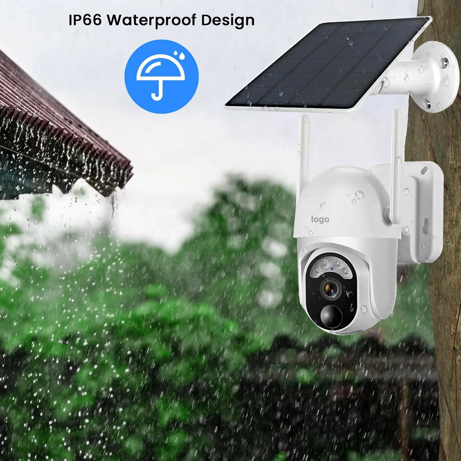 Powered Smart Surveillance Rotating Ip Ptz Solar System Wireless Cctv Wifi Outdoor System Home Security Cameras for the House