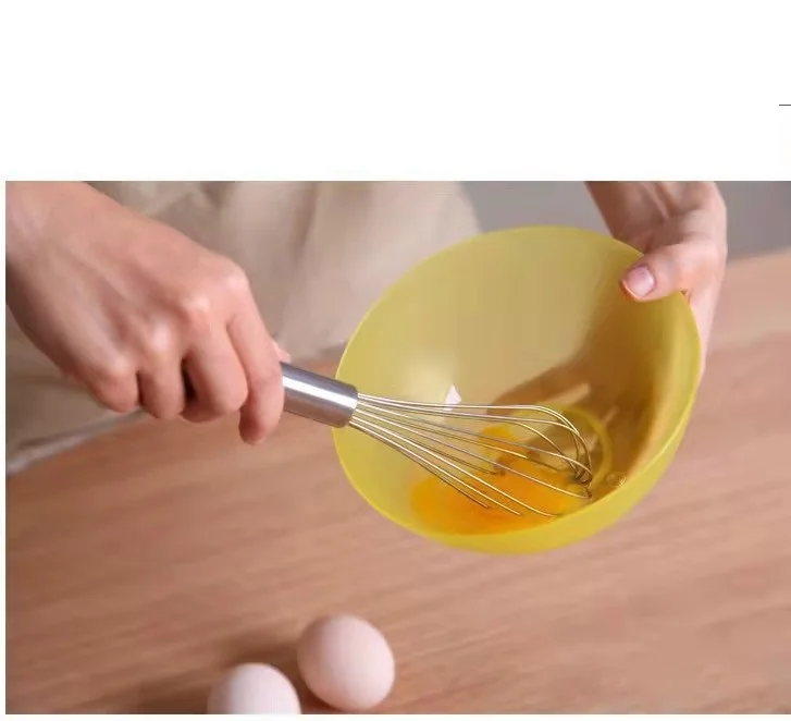 Stainless Steel Eco Friendly Kitchen Manual Egg Mixer Blender Mini Size